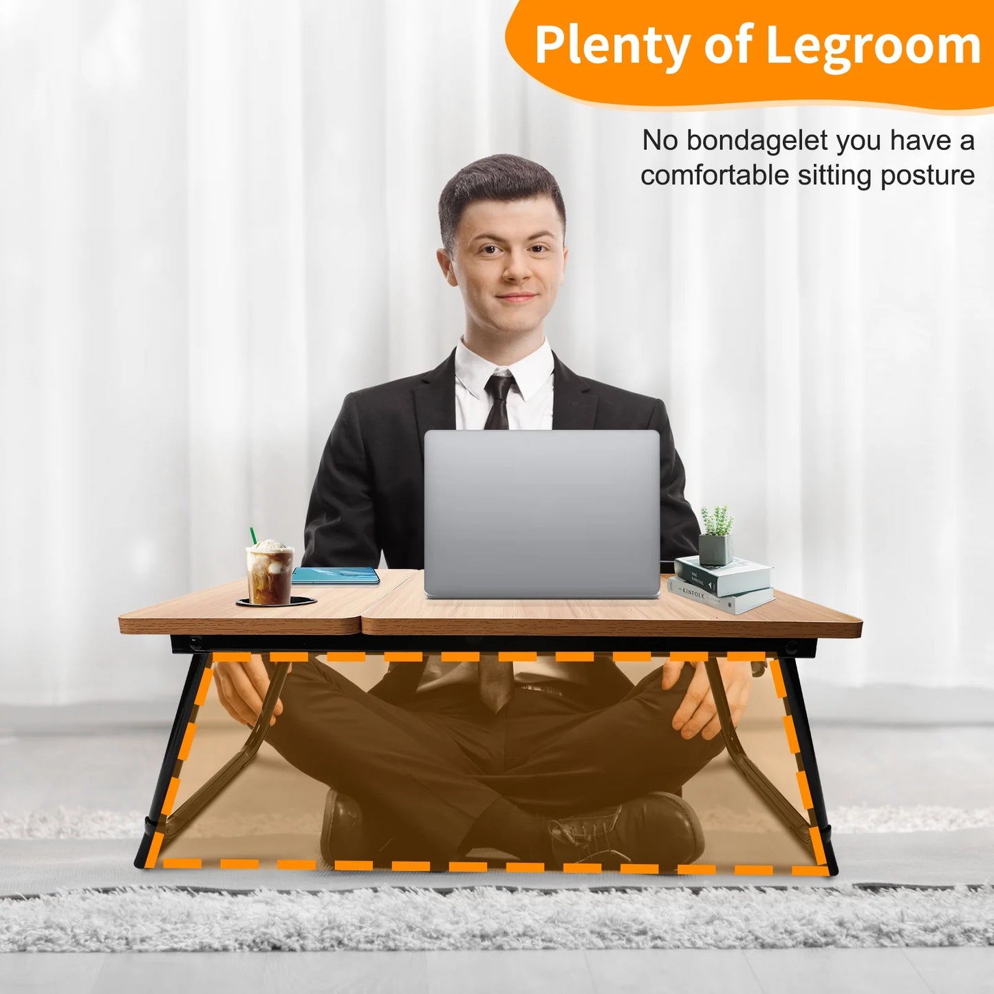 FlexLift Adjustable Lap Desk model 1348 (walnut)