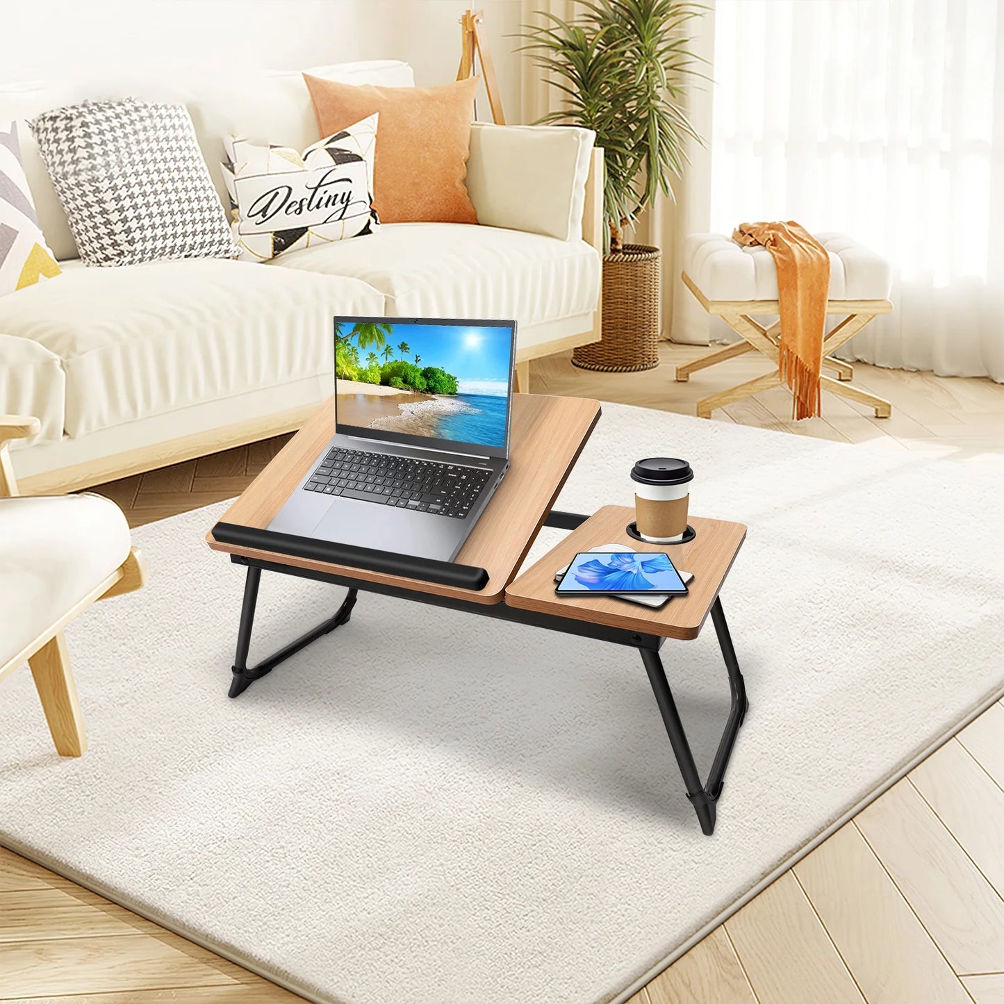 FlexLift Adjustable Lap Desk model 1348 (walnut)